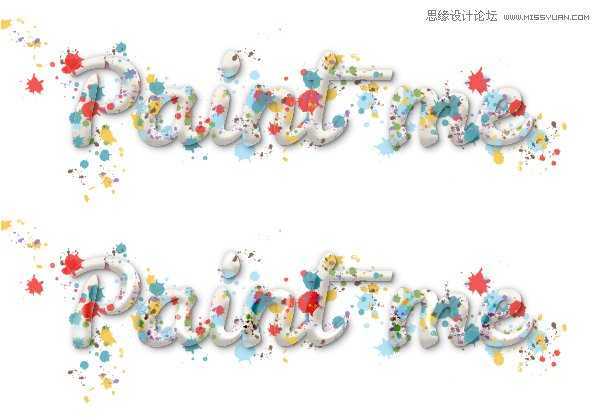 Illustrator制作喷溅效果的艺术字教程(5),PS教程,思缘教程网