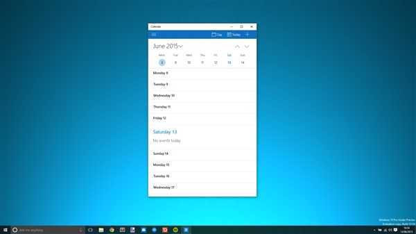 Win10新版邮件和日历应用图赏：漂亮使用