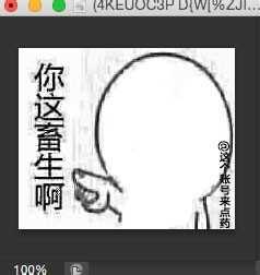 ‘PS制作搞笑的金馆长表情或修改金馆长表情文字‘
