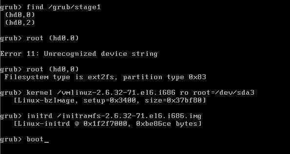 CentOS 6删除的boot分区如何还原