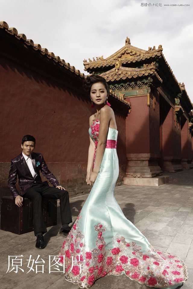 ‘Photoshop为婚纱后期商业精修中国风特效‘