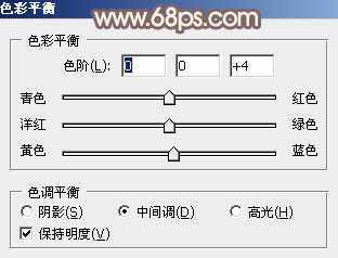 ‘Photoshop调制出漂亮的红褐色树林人物图片‘