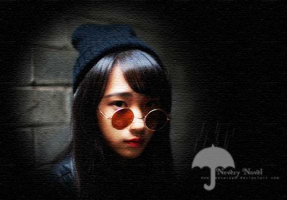 ‘Photoshop将美女图片打造纹理非主流效果‘