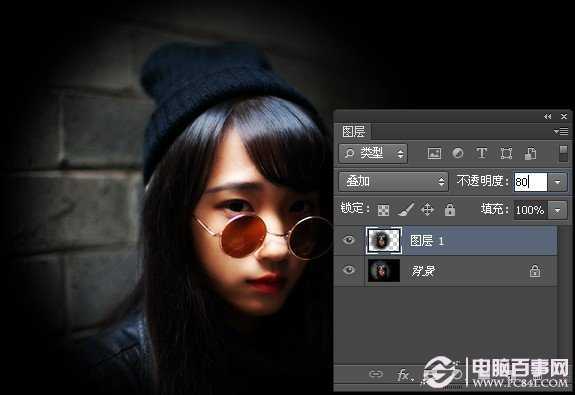 ‘Photoshop将美女图片打造纹理非主流效果‘