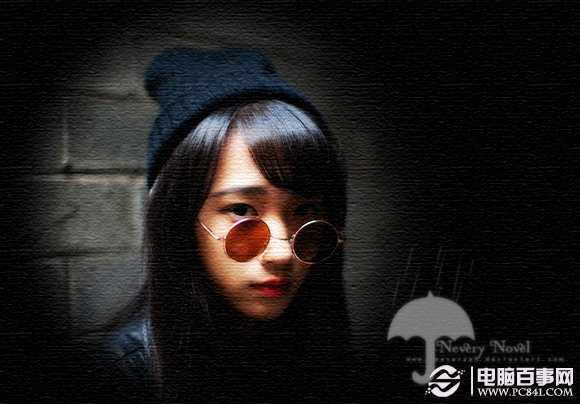 ‘Photoshop将美女图片打造纹理非主流效果‘