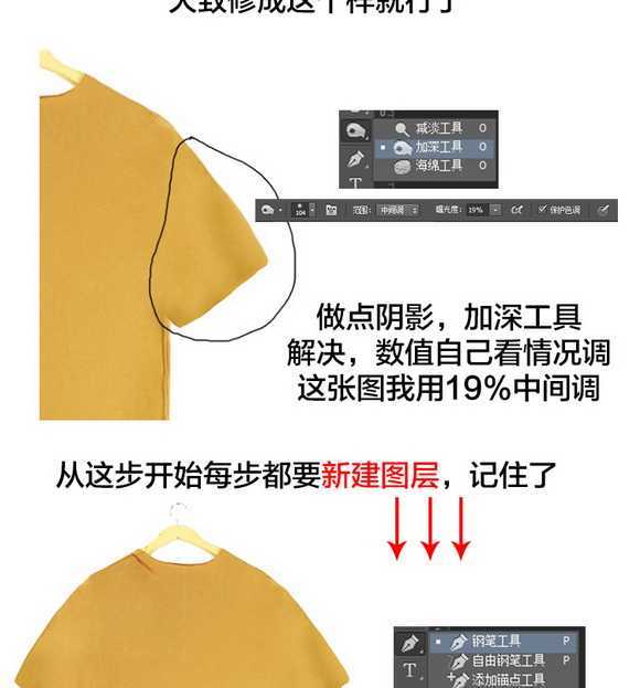 ‘Photoshop淘宝T恤的后期处理过程技巧图文教程‘