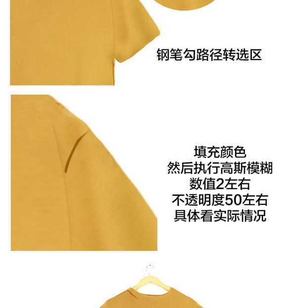 ‘Photoshop淘宝T恤的后期处理过程技巧图文教程‘
