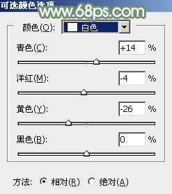 ‘Photoshop为绿草中的美女加上甜美的淡调青绿色‘