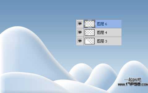 ‘photoshop设计制作出淡蓝色白雪皑皑的2012圣诞节贺卡壁纸‘