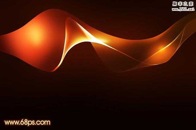 ‘Photoshop打造出一条漂亮如丝带的红色叠加光束‘