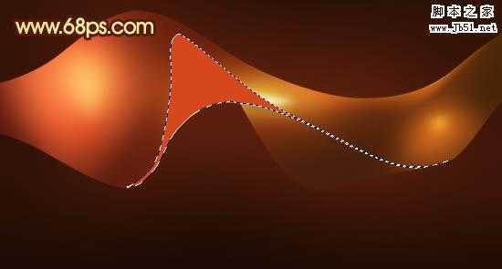 ‘Photoshop打造出一条漂亮如丝带的红色叠加光束‘