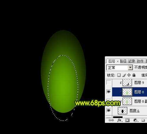 ‘Photoshop制作出奇幻有层次感的绿色荧光花朵‘