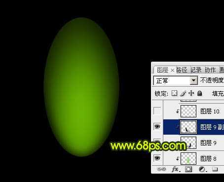 ‘Photoshop制作出奇幻有层次感的绿色荧光花朵‘