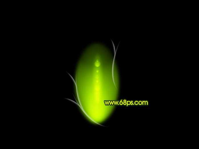‘Photoshop制作出奇幻有层次感的绿色荧光花朵‘