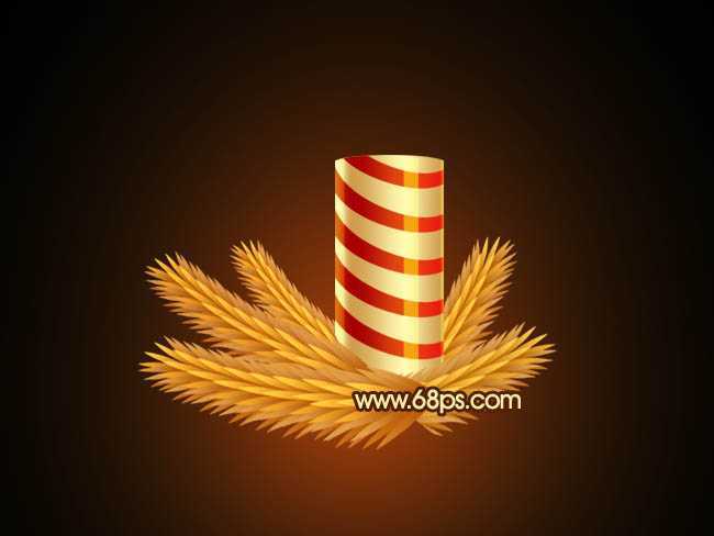 ‘Photoshop打造漂亮的圣诞蜡烛‘