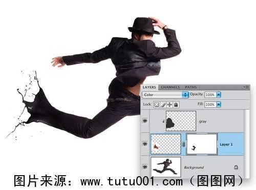 ‘Photoshop人物泼墨特效合成教程‘