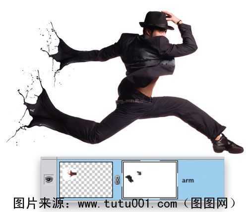 ‘Photoshop人物泼墨特效合成教程‘
