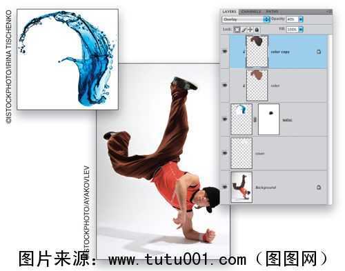 ‘Photoshop人物泼墨特效合成教程‘