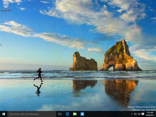 Windows 10又有新壁纸：美女 沙滩 跑