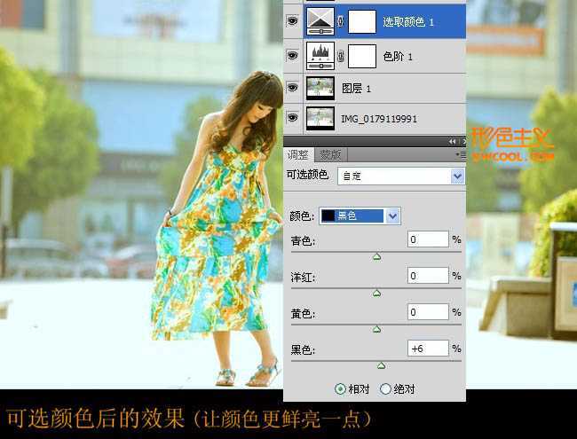 ‘Photoshop快速为偏灰偏亮的外景人物图片做修复处理‘