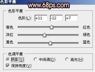 ‘Photoshop为公园婚片加上柔美的暗调蓝紫色效果‘