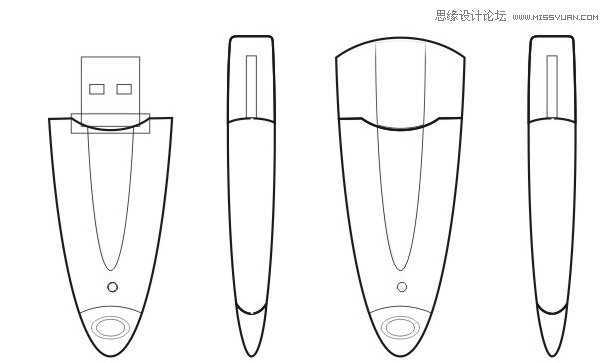 Coreldraw绘制质感效果的立体感U盘教程,破洛洛
