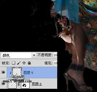 ‘photoshop将美女图片制作成飞天的效果‘