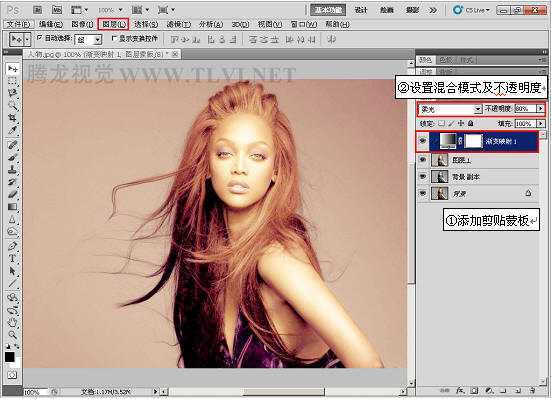 ‘Photoshop打造超视觉效果的金色人物海报‘