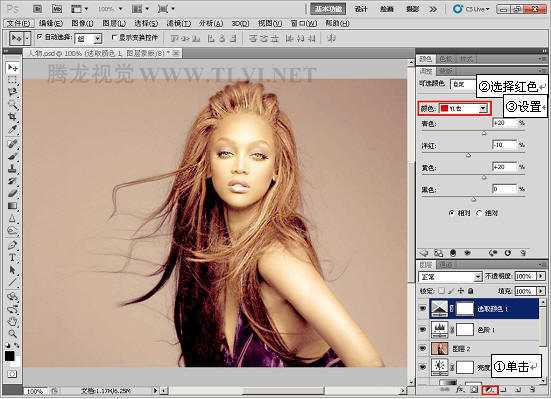 ‘Photoshop打造超视觉效果的金色人物海报‘