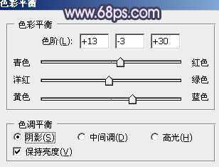 ‘Photoshop将外景人物图片调成柔和的古典暗调青紫色‘