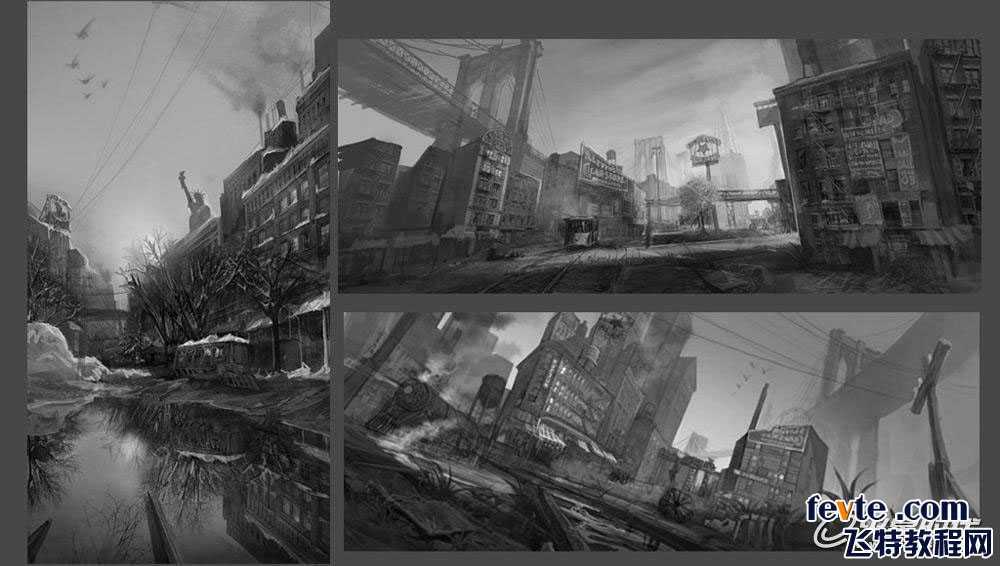 painter绘制失落的城市 脚本之家 painter教程