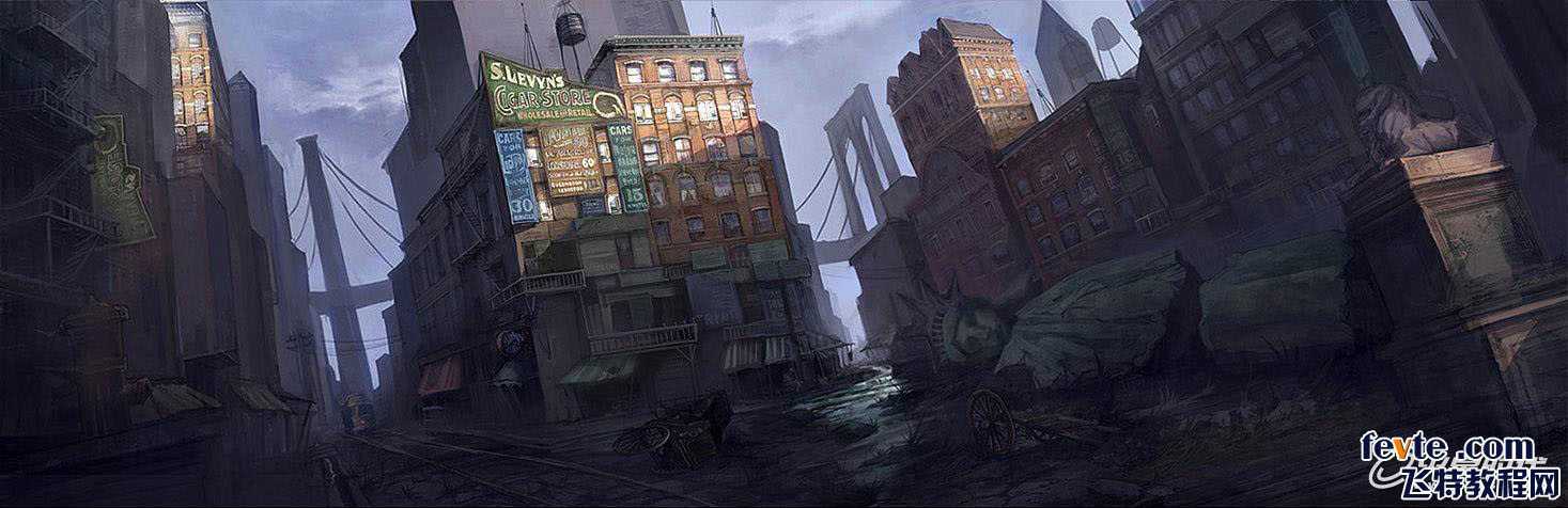 painter绘制失落的城市 脚本之家 painter教程