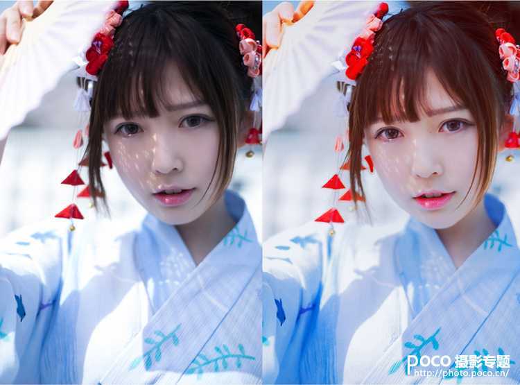 ‘PS打造出清新的和服樱花少女‘