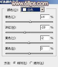 ‘Photoshop为树林人物图片调出柔美的秋季橙黄色‘