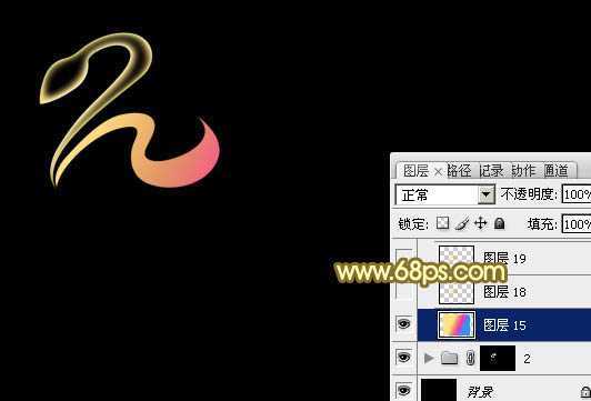 ‘Photoshop设计制作漂亮的2013蛇年彩色霓虹字‘