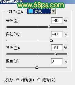 ‘Photoshop将外景人物图片调成清爽的青绿色‘