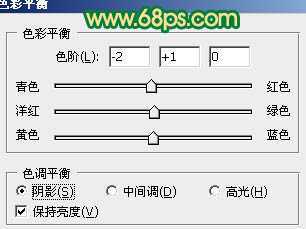 ‘Photoshop将外景人物图片调成清爽的青绿色‘