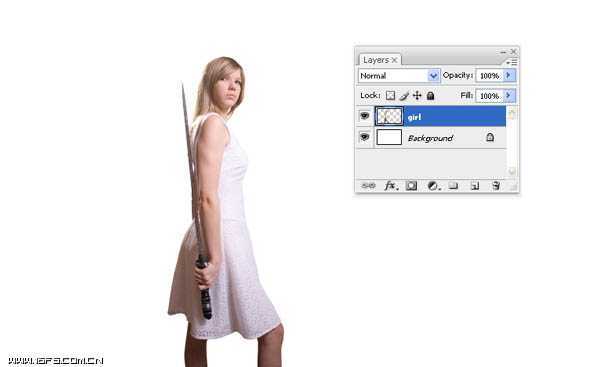 ‘photoshop合成超酷飘逸的欧洲中世纪女战士效果‘