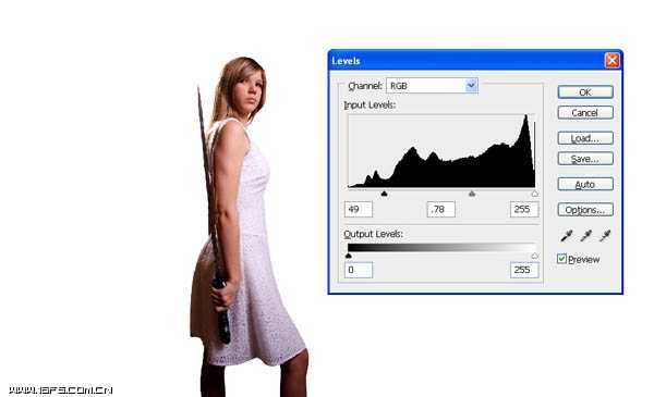 ‘photoshop合成超酷飘逸的欧洲中世纪女战士效果‘