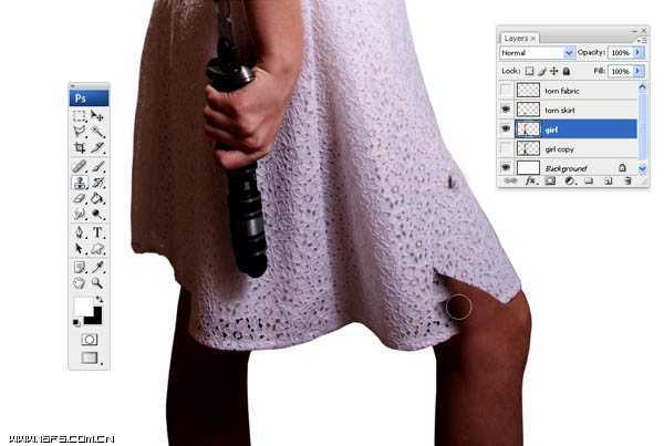 ‘photoshop合成超酷飘逸的欧洲中世纪女战士效果‘