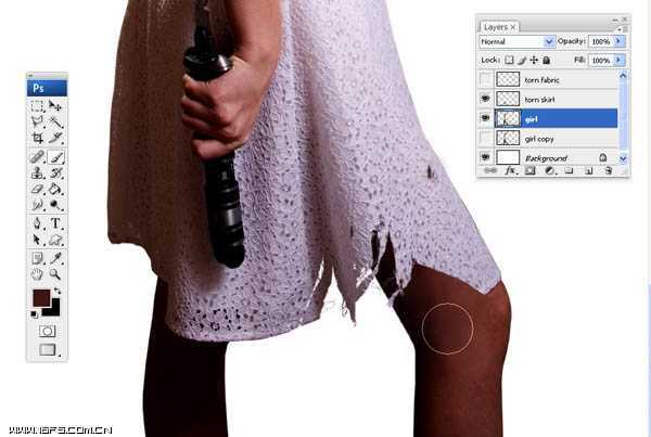 ‘photoshop合成超酷飘逸的欧洲中世纪女战士效果‘