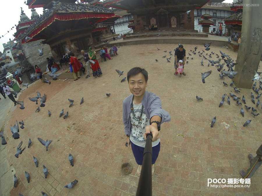 ‘PS将不出彩的旅游照片做后期处理‘