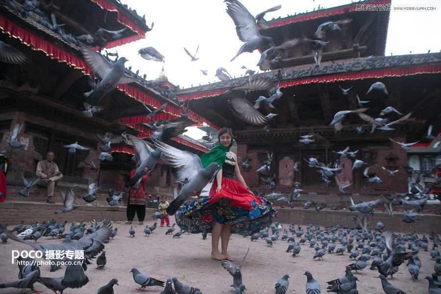 ‘PS将不出彩的旅游照片做后期处理‘