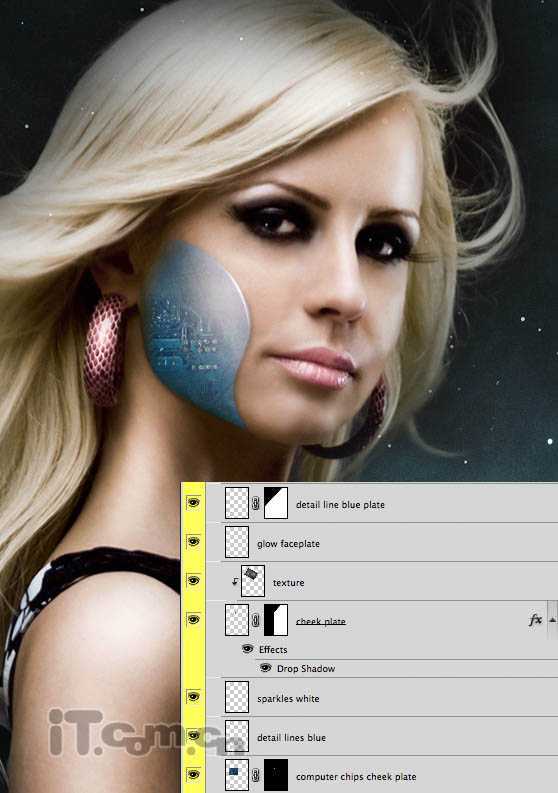 ‘photoshop合成科幻的仿真机器人海报‘