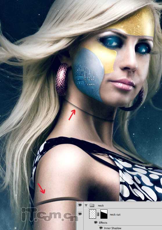 ‘photoshop合成科幻的仿真机器人海报‘