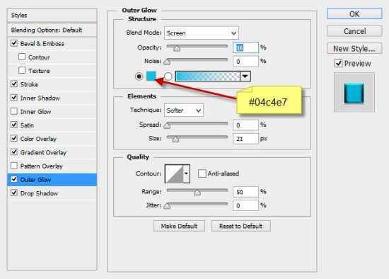 ‘Photoshop制作富有科技感的蓝色发光浮雕字‘