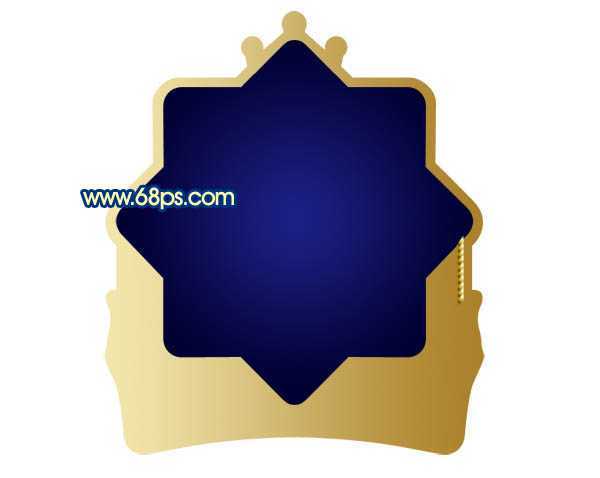 ‘Photoshop打造精致的蓝色皇冠徽章‘