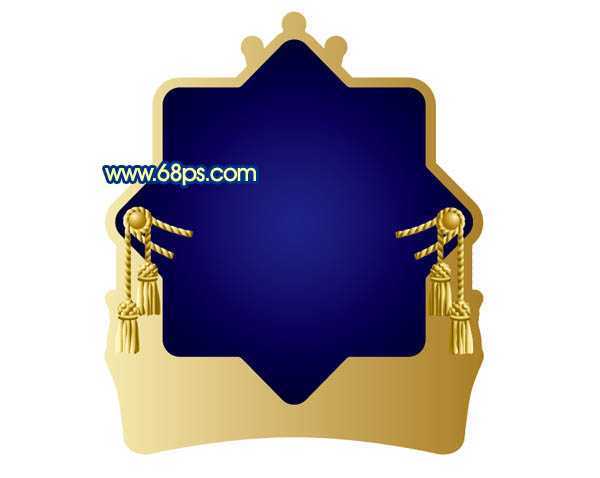 ‘Photoshop打造精致的蓝色皇冠徽章‘