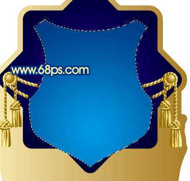 ‘Photoshop打造精致的蓝色皇冠徽章‘