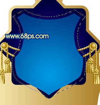 ‘Photoshop打造精致的蓝色皇冠徽章‘